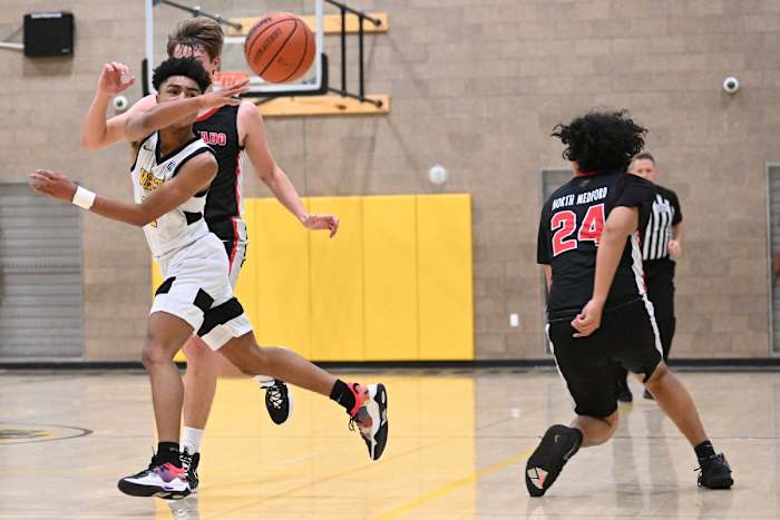 Roosevelt North Medford boys basketball Leon Neuschwander 28